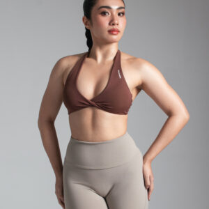 Soft Twist Cloud Sports Bra - Cocoa