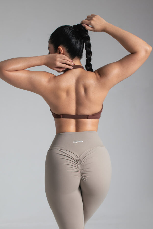 Soft Twist Cloud Sports Bra - Cocoa - Image 3