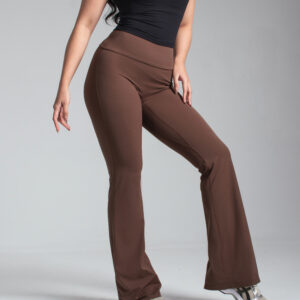 Soft Stride Flared Leggings - Espresso