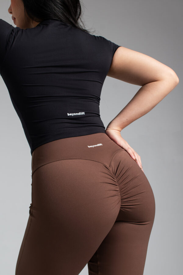 Soft Stride Flared Leggings - Espresso - Image 4