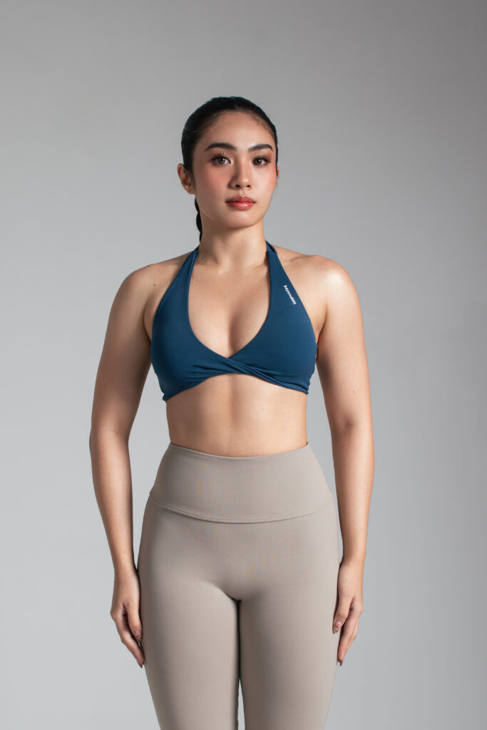 Soft Twist Cloud Sports Bra – Midnight