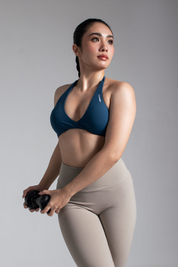 Soft Twist Cloud Sports Bra - Midnight - Image 3