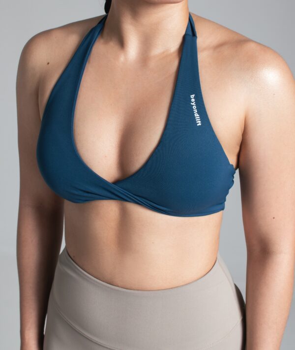 Soft Twist Cloud Sports Bra - Midnight - Image 4